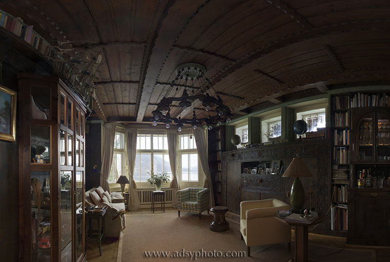 Adsy Bernart photographer architecture photography Art Deco Cottage Villa Lake Wolfgang Salzkammergut panorama wood, Austria, Europe