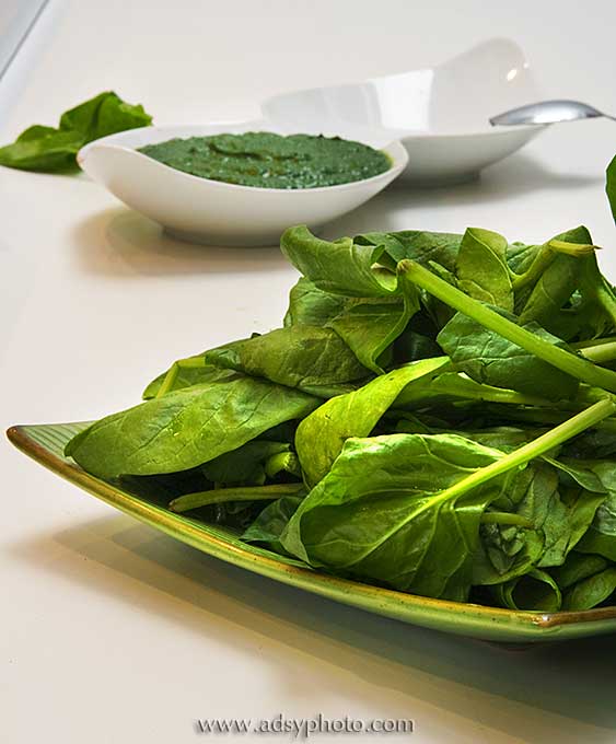 Adsy Bernart photographer food photography spinach